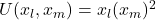 U(x_l,x_m)=x_l(x_m)^2